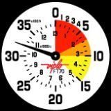 FT70 meters/feet (4.000 meters ≈ 13.000 feet) on the same dial